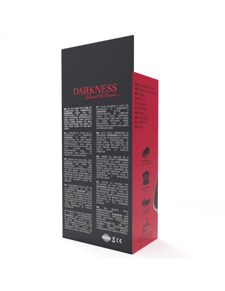 DARKNESS - MORDAZA  SILICONA ROJO