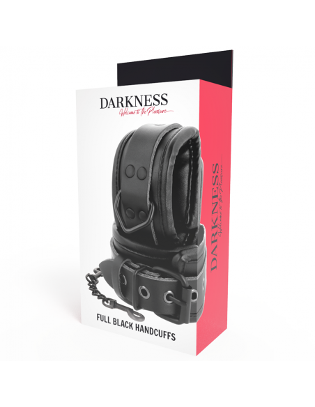 DARKNESS - ESPOSAS AJUSTABLES MANOS LEATHER NEGRO
