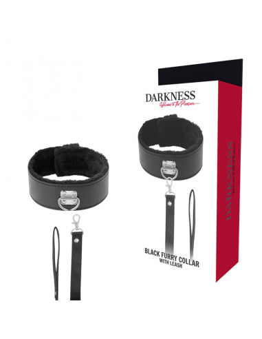 DARKNESS - COLLAR FORRADO CON CADENA TITANIUM