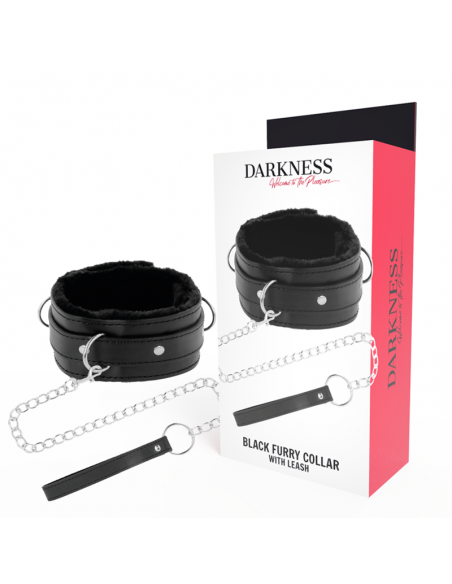 DARKNESS - COLLAR CONFORTABLE DE POSTURA CON CADENA LEATHER