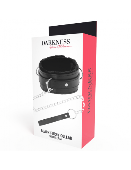 DARKNESS - COLLAR CONFORTABLE DE POSTURA CON CADENA LEATHER