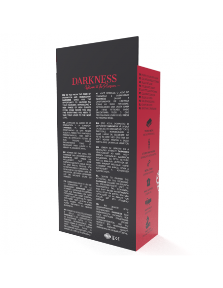 DARKNESS - COLLAR CONFORTABLE DE POSTURA CON CADENA LEATHER