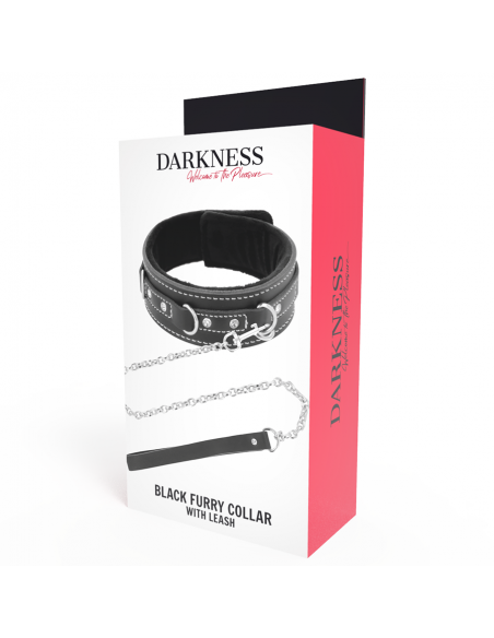DARKNESS - COLLAR LEATHER CON CORREA ALTA CALIDAD
