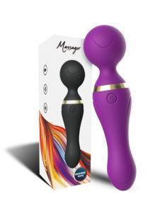 ARMONY - FREEZA MASAJEADOR & VIBRADOR CABEZA FLEXIBLE VIOLETA