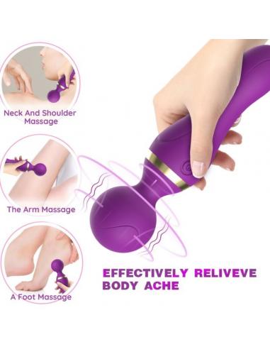 ARMONY - FREEZA MASAJEADOR & VIBRADOR CABEZA FLEXIBLE NEGRO