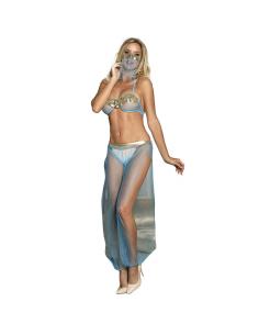 SUBBLIME - SET DE LENCERIA INDIA STYLE AZUL S/M 2
