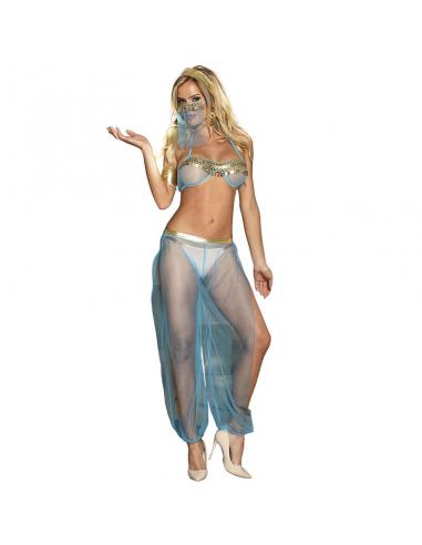 SUBBLIME - SET DE LENCERIA INDIA STYLE AZUL S/M