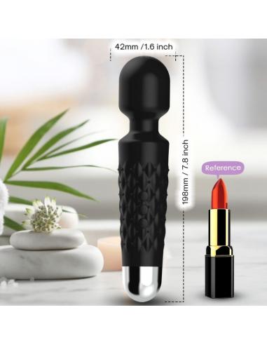 ARMONY - POSTMAN MASAJEADOR & VIBRADOR CABEZA FLEXIBLE NEGRO