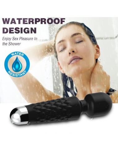 ARMONY - POSTMAN MASAJEADOR & VIBRADOR CABEZA FLEXIBLE NEGRO