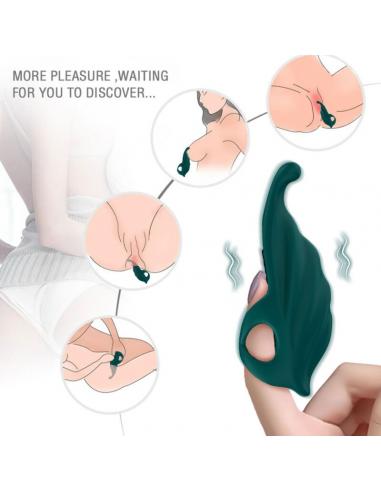 ARMONY - DEDAL ESTIMULADOR & VIBRADOR VERDE