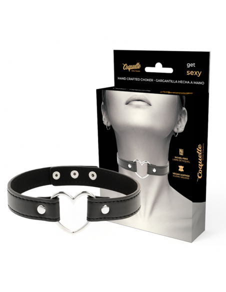 COQUETTE CHIC DESIRE - COLLAR CUERO VEGANO ACCESORIO WOMAN CORAZÃN