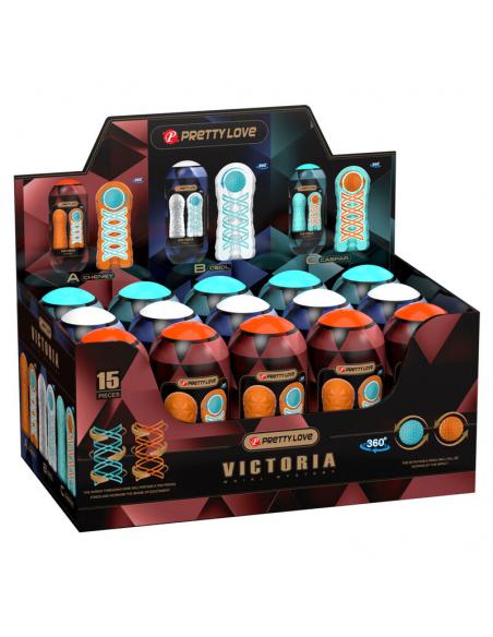 PRETTY LOVE - MASTURBADOR VICTORIA 15 UNIDADES