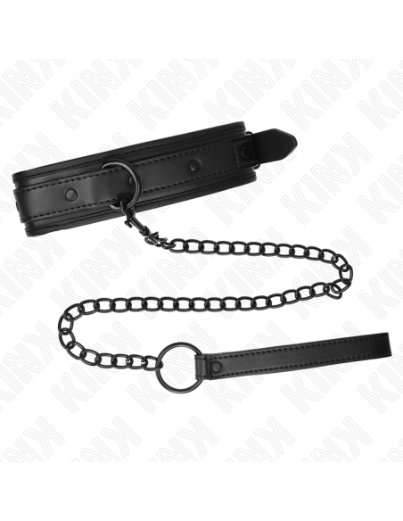 KINK - COLLAR CON CORREA 78 CM BONDAGE DE NEOPRENO MODELO 2 AJUSTABLE 37.5 X 49.5 CM