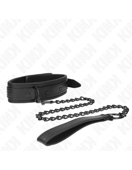 KINK - COLLAR CON CORREA 78 CM BONDAGE DE NEOPRENO MODELO 2 AJUSTABLE 37.5 X 49.5 CM