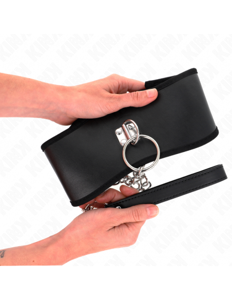 KINK - COLLAR CON CORREA 65 CM ANCHO NEGRO AJUSTABLE 40-55 CM X 10 CM