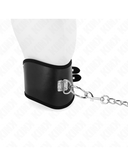KINK - COLLAR CON CORREA 65 CM ANCHO NEGRO AJUSTABLE 40-55 CM X 10 CM