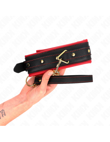 KINK - COLLAR CON CORREA DE TEJIDO LISO AJUSTABLE 33-48 CM X 5.7 CM