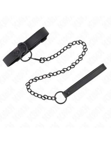 KINK - COLLAR CON CORREA 65 CM OSCURO AJUSTABLE 37-54 CM X 3 CM