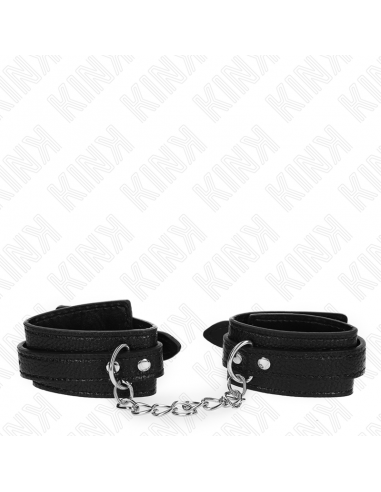 KINK - MUÃEQUERAS ESTILO SERPIENTE NEGRO AJUSTABLE 20-28 CM X 5.4 CM