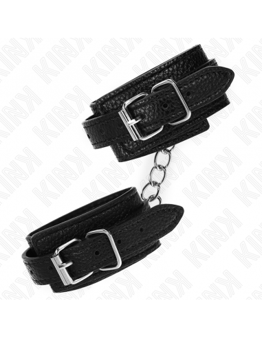 KINK - MUÃEQUERAS ESTILO SERPIENTE NEGRO AJUSTABLE 20-28 CM X 5.4 CM