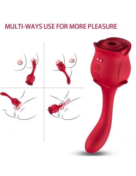 ARMONY - ROSELOVER SUCCIONADOR CLITORIS & ESTIMULADOR ROJO