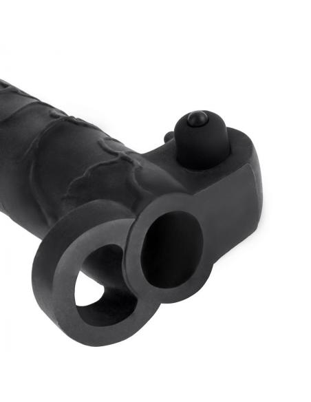 FANTASY X- TENSIONS - EXTENSION PARA EL PENE CON VIBRADOR REAL FEEL 2 NEGRO