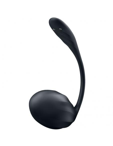 SATISFYER - RIBBED PETAL ESTIMULADOR PUNTO G CONTROL REMOTO NEGRO APP GRATUITA