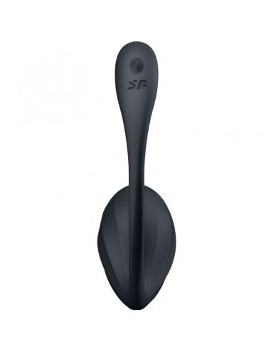 SATISFYER - RIBBED PETAL ESTIMULADOR PUNTO G CONTROL REMOTO NEGRO APP GRATUITA