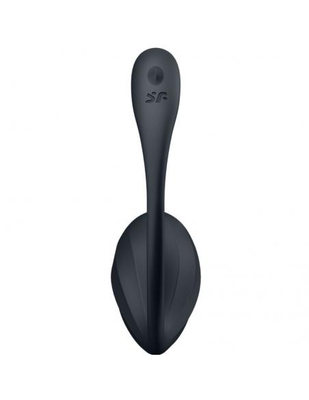 SATISFYER - RIBBED PETAL ESTIMULADOR PUNTO G CONTROL REMOTO NEGRO APP GRATUITA