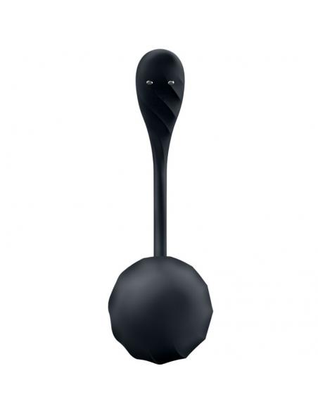 SATISFYER - RIBBED PETAL ESTIMULADOR PUNTO G CONTROL REMOTO NEGRO APP GRATUITA