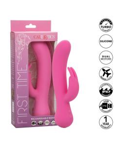 CALEXOTICS - FIRST TIME VIBRADOR RABBIT RECARGABLE ROSA 2