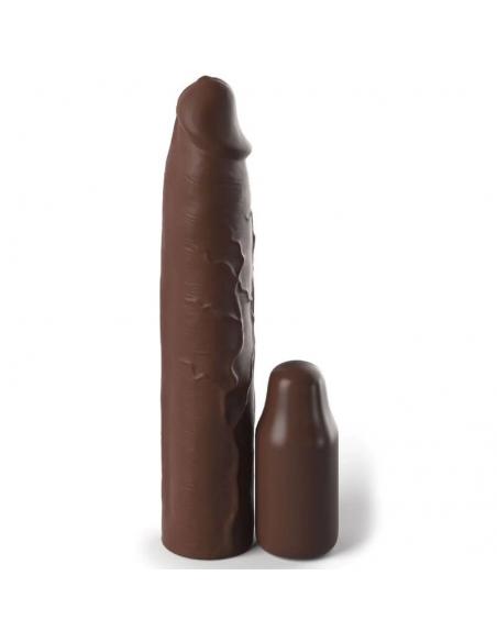 FANTASY X- TENSIONS - PIPEDREAMS SLEEVE 22,86 CM + 7,62 CM PLUG BROWN