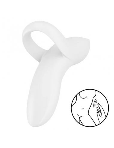 SATISFYER - BOLD LOVER DEDAL VIBRADOR BLANCO