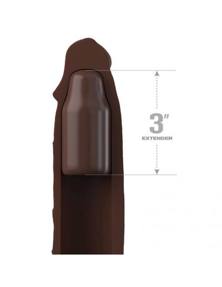 FANTASY X- TENSIONS - PIPEDREAMS EXTENSION W STRAP 17,78 CM BROWN