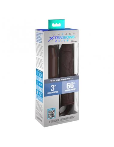 FANTASY X- TENSIONS - PIPEDREAMS EXTENSION W STRAP 17,78 CM BROWN