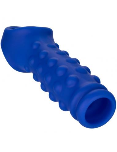 CALEXOTICS - ADMIRAL BEADED FUNDA PENE SILICONA LÃQUIDA AZUL