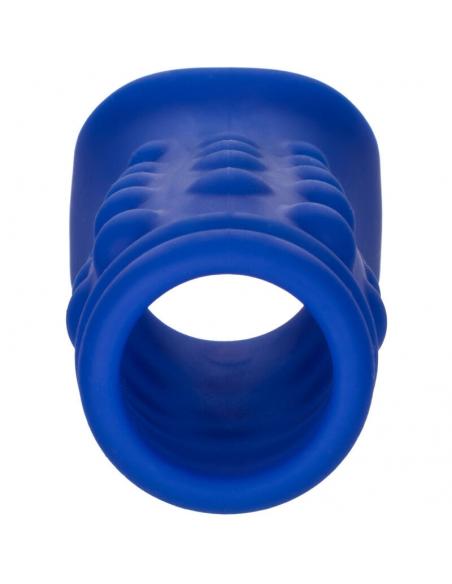 CALEXOTICS - ADMIRAL BEADED FUNDA PENE SILICONA LÃQUIDA AZUL