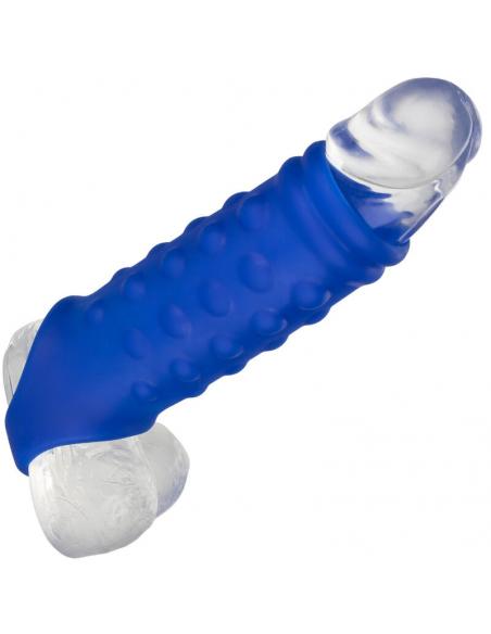 CALEXOTICS - ADMIRAL BEADED FUNDA PENE SILICONA LÃQUIDA AZUL