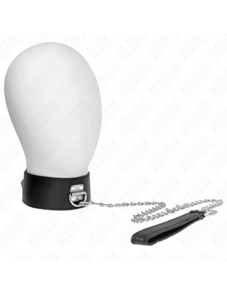KINK - COLLAR CON CORREA 65 CM ANCHO NEGRO AJUSTABLE 33.5-41 CM X 5 CM