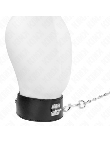 KINK - COLLAR CON CORREA 65 CM ANCHO NEGRO AJUSTABLE 33.5-41 CM X 5 CM