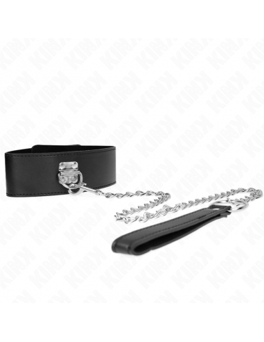 KINK - COLLAR CON CORREA 65 CM ANCHO NEGRO AJUSTABLE 33.5-41 CM X 5 CM