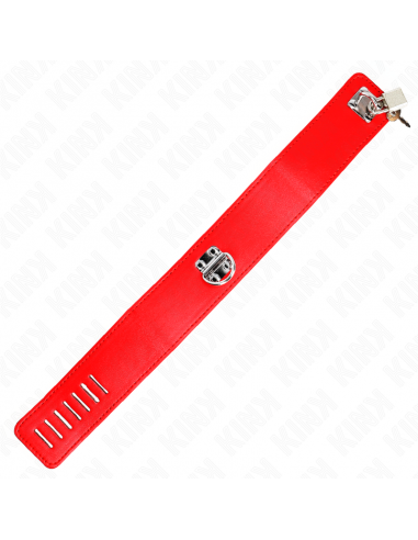 KINK - COLLAR CON CORREA 65 CM ANCHO ROJO AJUSTABLE 33.5-41 CM X 5 CM