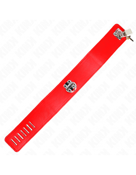KINK - COLLAR CON CORREA 65 CM ANCHO ROJO AJUSTABLE 33.5-41 CM X 5 CM
