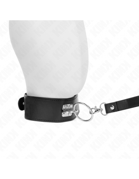 KINK - COLLAR CON CORREA 116 CM CON TACHUELAS CORREA POLIPIEL 50 X 5 CM