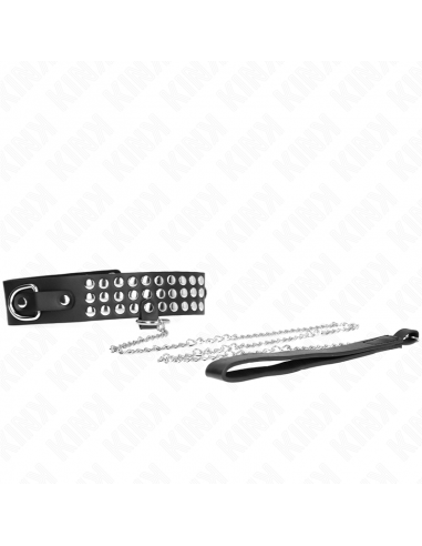 KINK - COLLAR CON CORREA 65 CM CON BRILLOS AJUSTABLE 37-42 CM X 5.3 CM