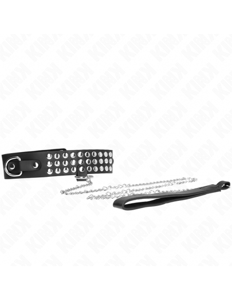 KINK - COLLAR CON CORREA 65 CM CON BRILLOS AJUSTABLE 37-42 CM X 5.3 CM