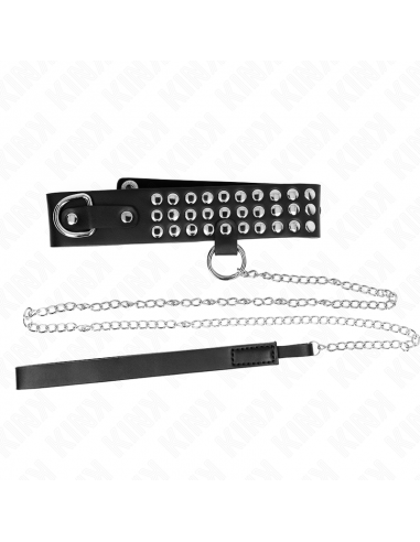 KINK - COLLAR CON CORREA 65 CM CON BRILLOS AJUSTABLE 37-42 CM X 5.3 CM