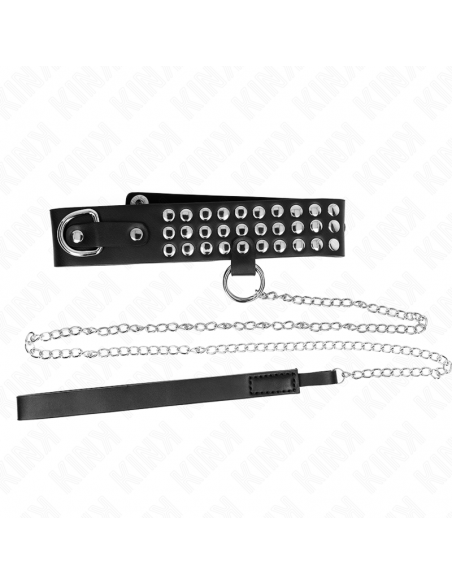 KINK - COLLAR CON CORREA 65 CM CON BRILLOS AJUSTABLE 37-42 CM X 5.3 CM