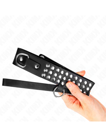 KINK - COLLAR CON CORREA 65 CM CON BRILLOS AJUSTABLE 37-42 CM X 5.3 CM