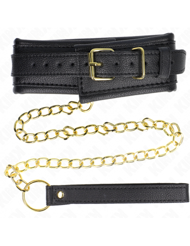 KINK - COLLAR CON CORREA ESPONJA IMITACIÃN CUERO MODELO 1 AJUSTABLE 37-54 CM X 3 CM